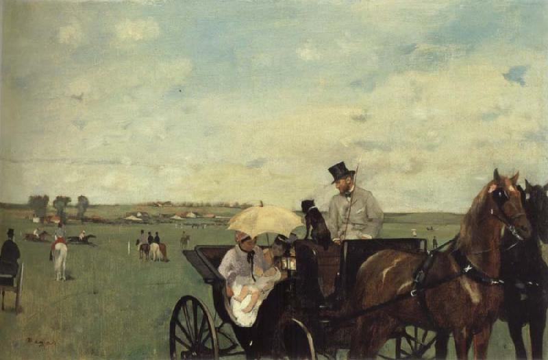 Edgar Degas At the Races in the Countryside